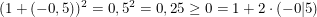 $ (1+(-0,5))^2=0,5^2=0,25 \ge 0=1+2\cdot{}(-0|5) $